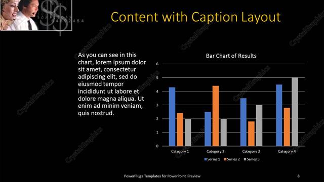 Content with Caption presentation slide layout