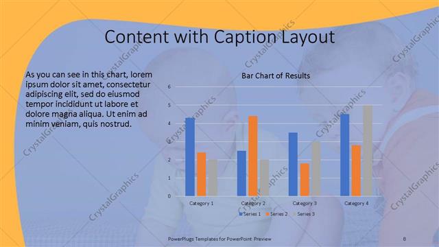 Content with Caption presentation slide layout