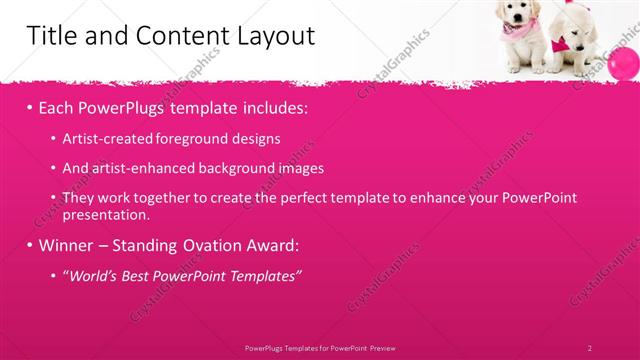 Title and Content presentation slide layout