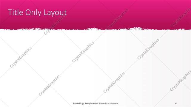 Title Only presentation slide layout