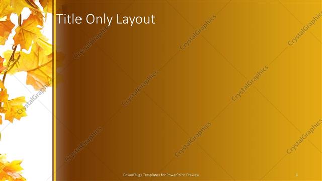 Title Only presentation slide layout