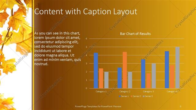 Content with Caption presentation slide layout