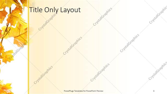 Title Only presentation slide layout