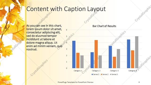 Content with Caption presentation slide layout