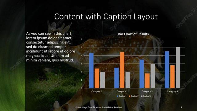 Content with Caption presentation slide layout
