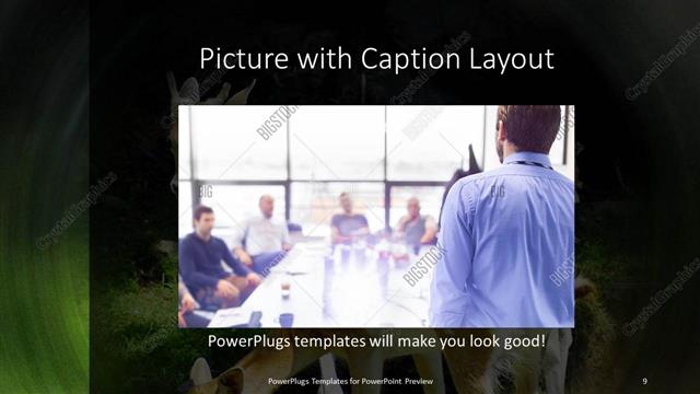Picture with Caption presentation slide layout