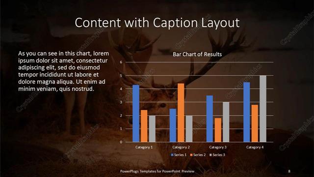 Content with Caption presentation slide layout