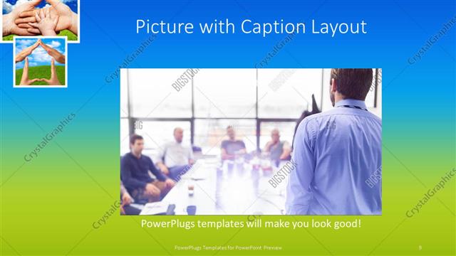 Picture with Caption presentation slide layout