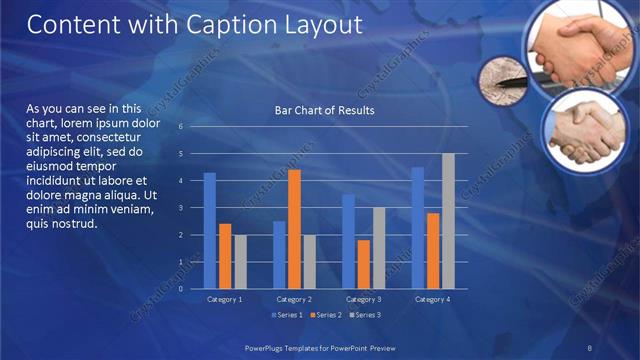 Content with Caption presentation slide layout