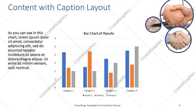 Content with Caption presentation slide layout