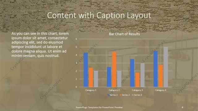 Content with Caption presentation slide layout