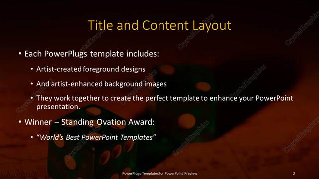 Title and Content presentation slide layout