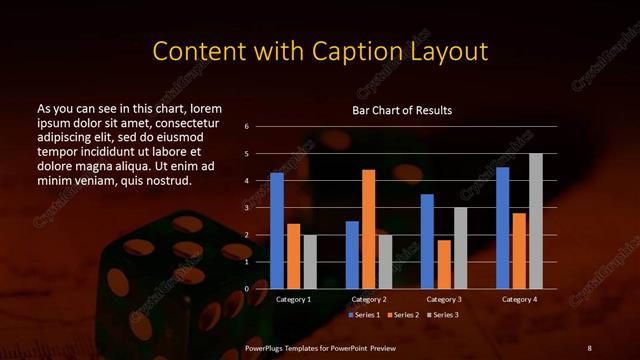 Content with Caption presentation slide layout