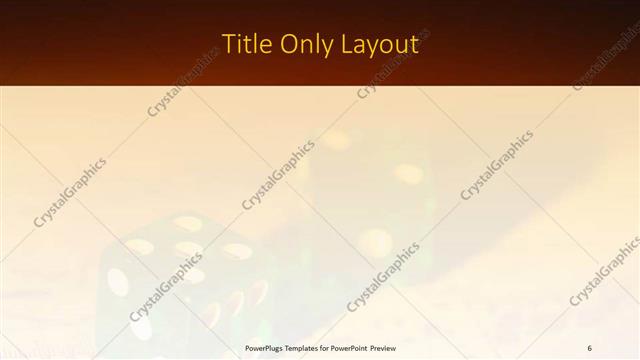 Title Only presentation slide layout