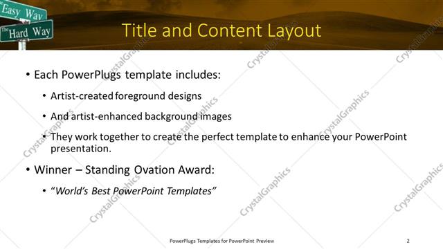PowerPoint Template - Print Slide