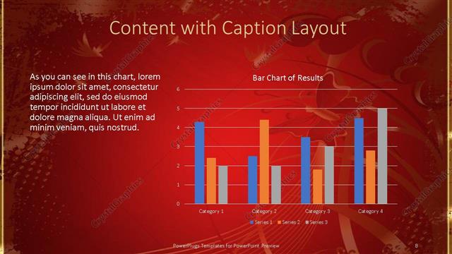 Content with Caption presentation slide layout