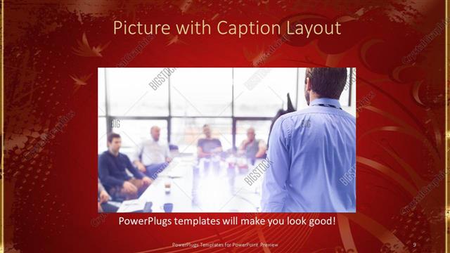 Picture with Caption presentation slide layout