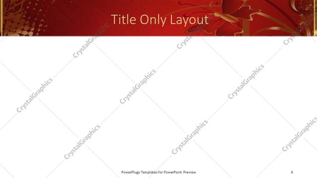 Title Only presentation slide layout