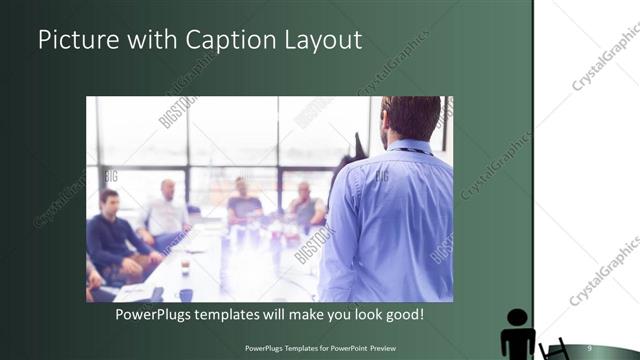 Picture with Caption presentation slide layout