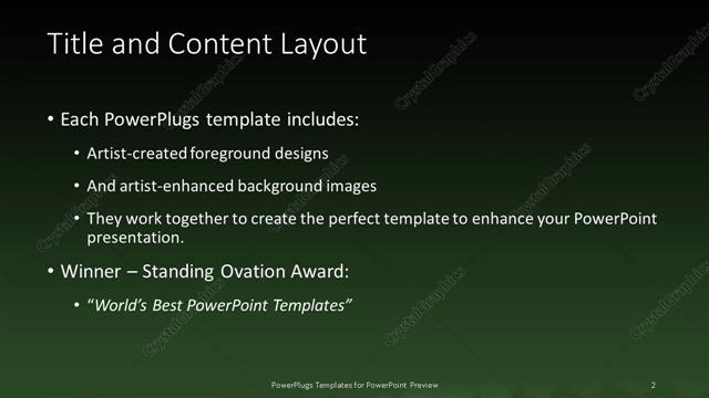 Title and Content presentation slide layout