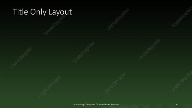 Title Only presentation slide layout