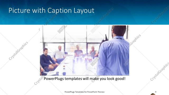 Picture with Caption presentation slide layout