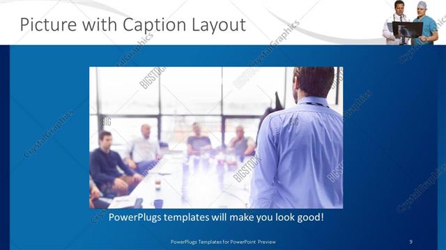 Picture with Caption presentation slide layout