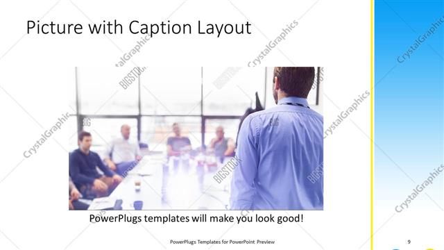 Picture with Caption presentation slide layout