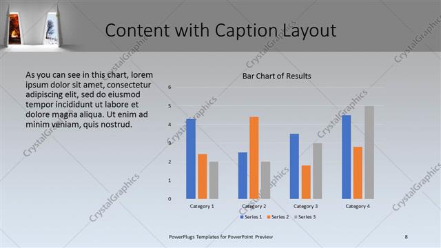 Content with Caption presentation slide layout