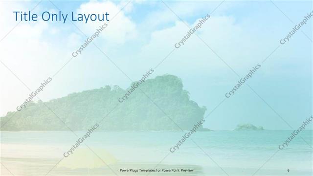 Title Only presentation slide layout