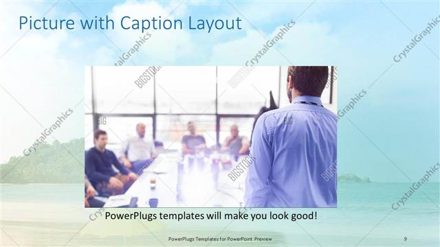 Picture with Caption presentation slide layout