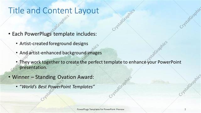 Title and Content presentation slide layout