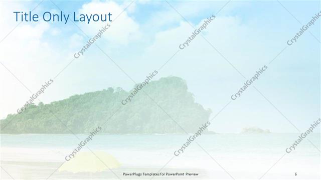 Title Only presentation slide layout