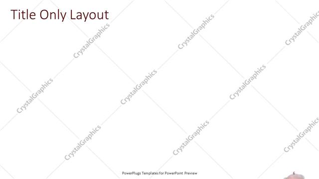 Title Only presentation slide layout