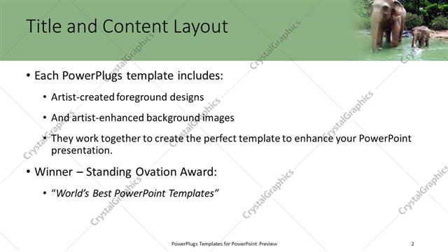 Title and Content presentation slide layout