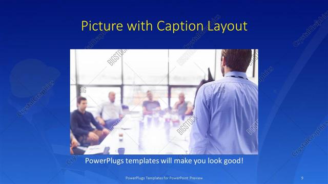 Picture with Caption presentation slide layout