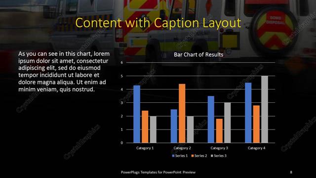 Content with Caption presentation slide layout