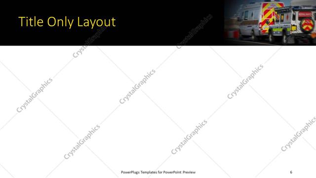 Title Only presentation slide layout