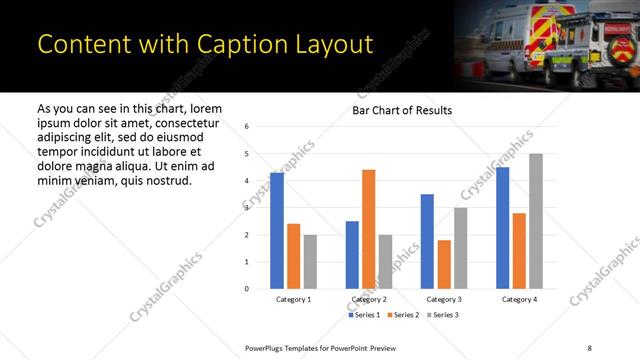 Content with Caption presentation slide layout