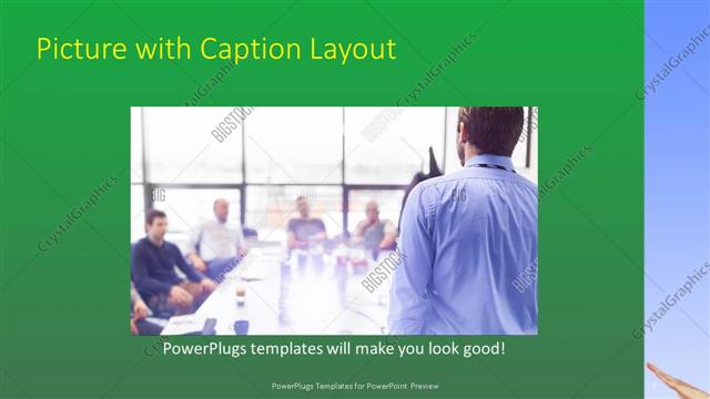 Picture with Caption presentation slide layout