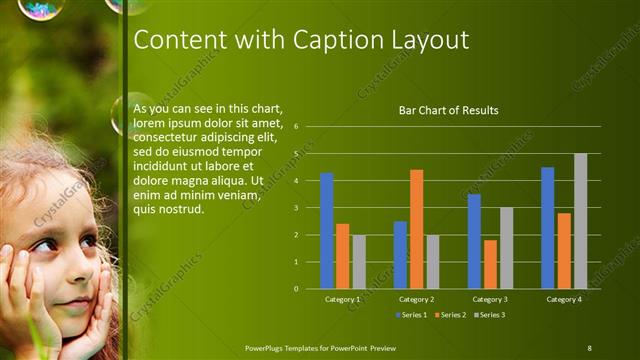 Content with Caption presentation slide layout