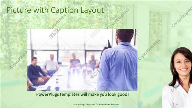 Picture with Caption presentation slide layout