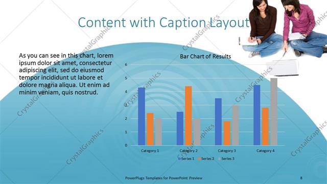Content with Caption presentation slide layout