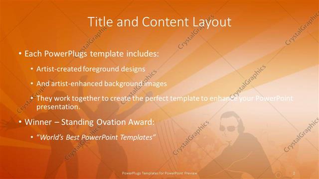 Title and Content presentation slide layout