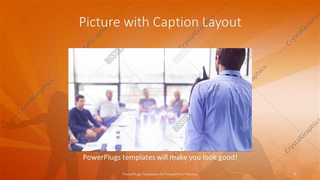 Picture with Caption presentation slide layout