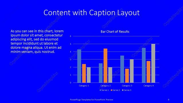 Content with Caption presentation slide layout