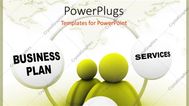  Presentation with successful - Two figures with the cycle of a successful business