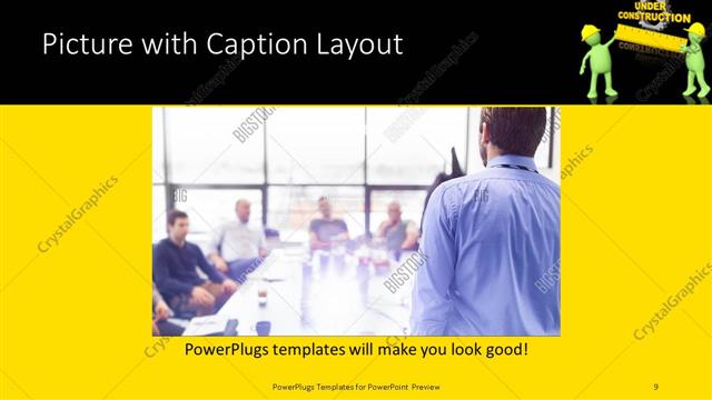 Picture with Caption presentation slide layout