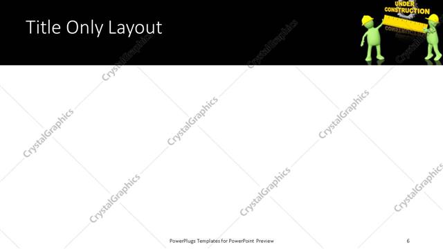 Title Only presentation slide layout