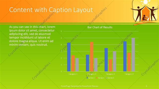 Content with Caption presentation slide layout